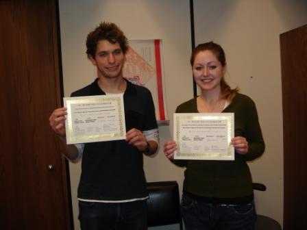 Erika and Matthew at Montreal Speech Competition